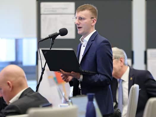 AfD-Stadtrat Marius Beyer. Foto: Jan Kaefer