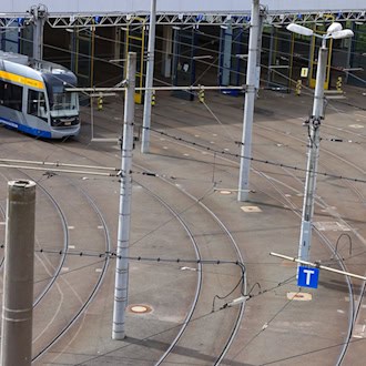 Der Warnstreik bei der LVB soll bis Montagfrüh dauern. (Archivbild) / Foto: Jan Woitas/dpa