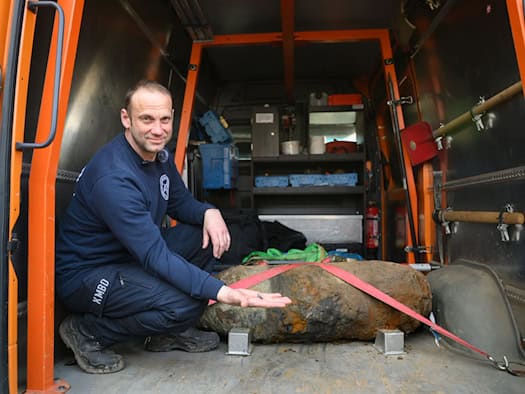 Weltkriegsbombe in Dresden: Zünder vor Ort gesprengt