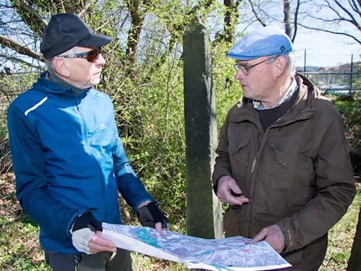 Starkes Interesse an ältestem Laubegaster Denkmal 