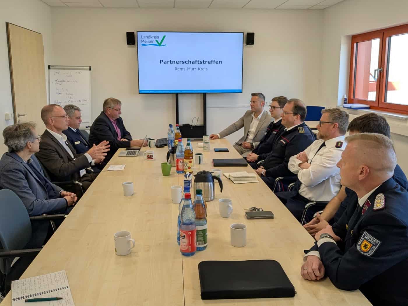 Partnerschaft im Katastrophenschutz: Vertreter aus Rems-Murr-Kreis in Glaubitz