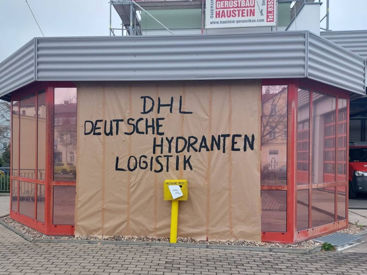 Ein Aprilscherz an der Meißner Feuerwehrwache
