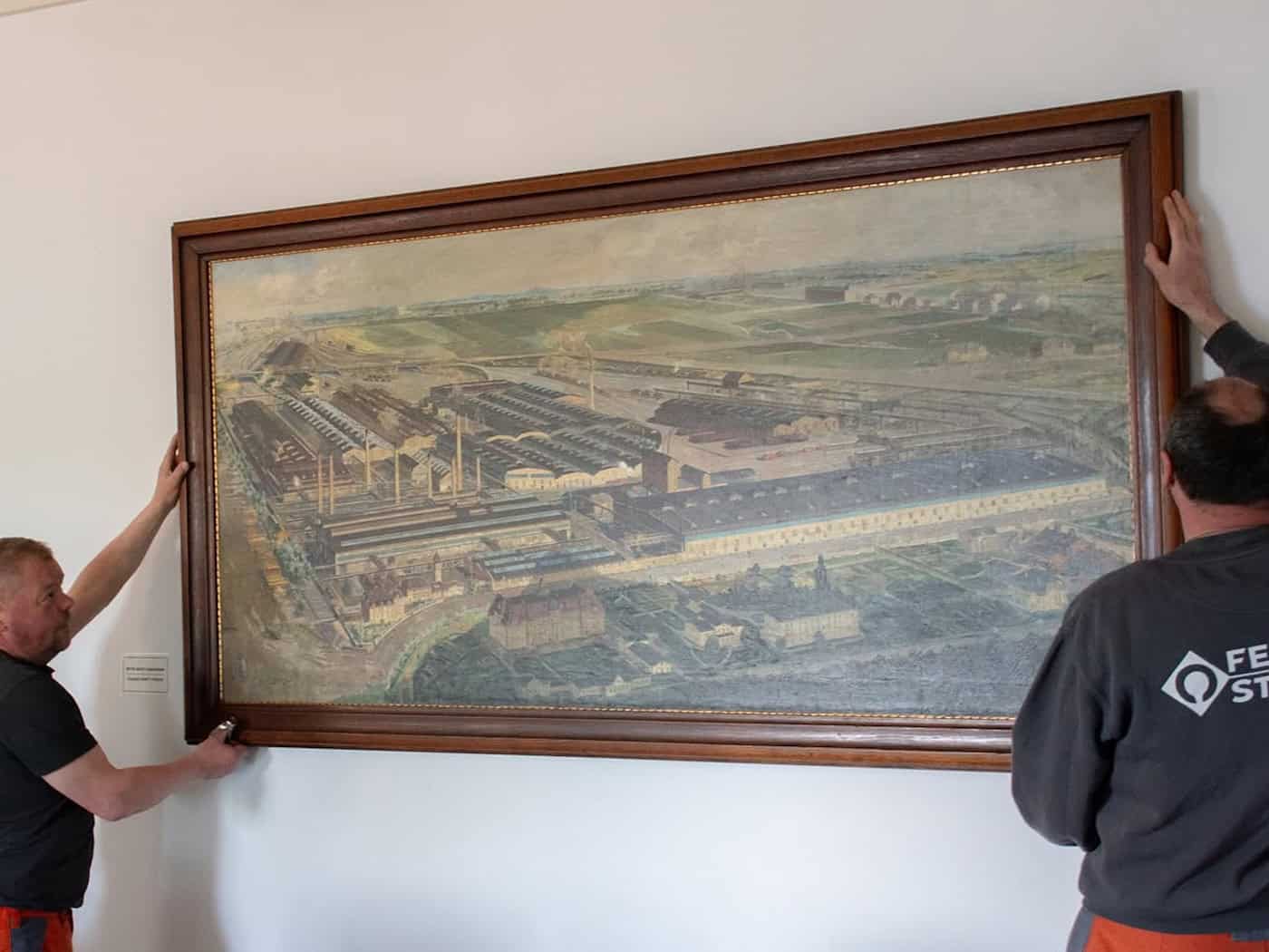 Panorama-Gemälde kehrt ins Stahlwerk Riesa zurück