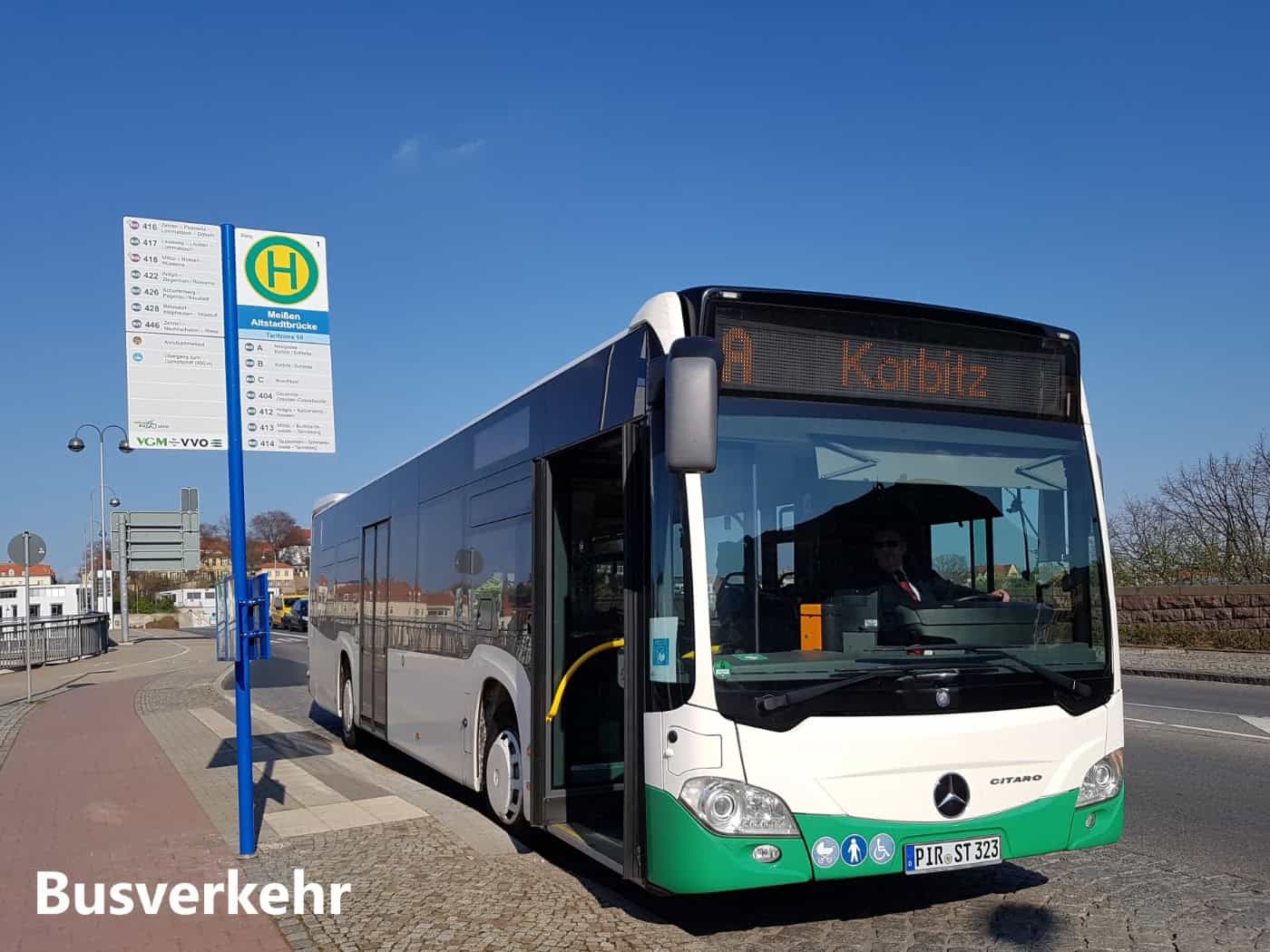 Warnstreik, aber 40 Prozent der Busse in Meißen fahren