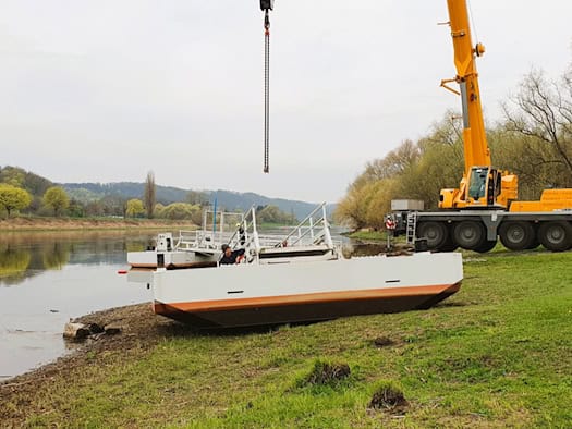 Fähranleger in Coswig abgebaut