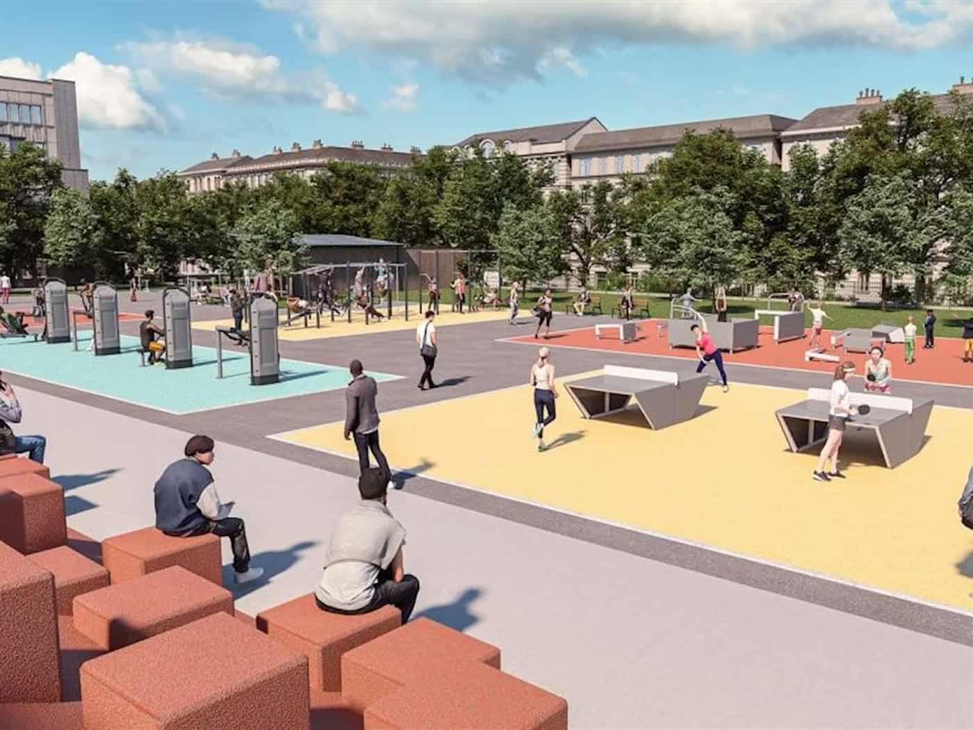 Sportareal im Prager Riegerpark wird modernisiert