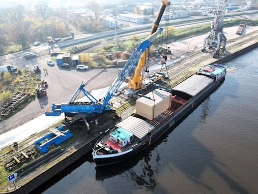 Guter Wasserstand belebt Häfen an der Oberelbe