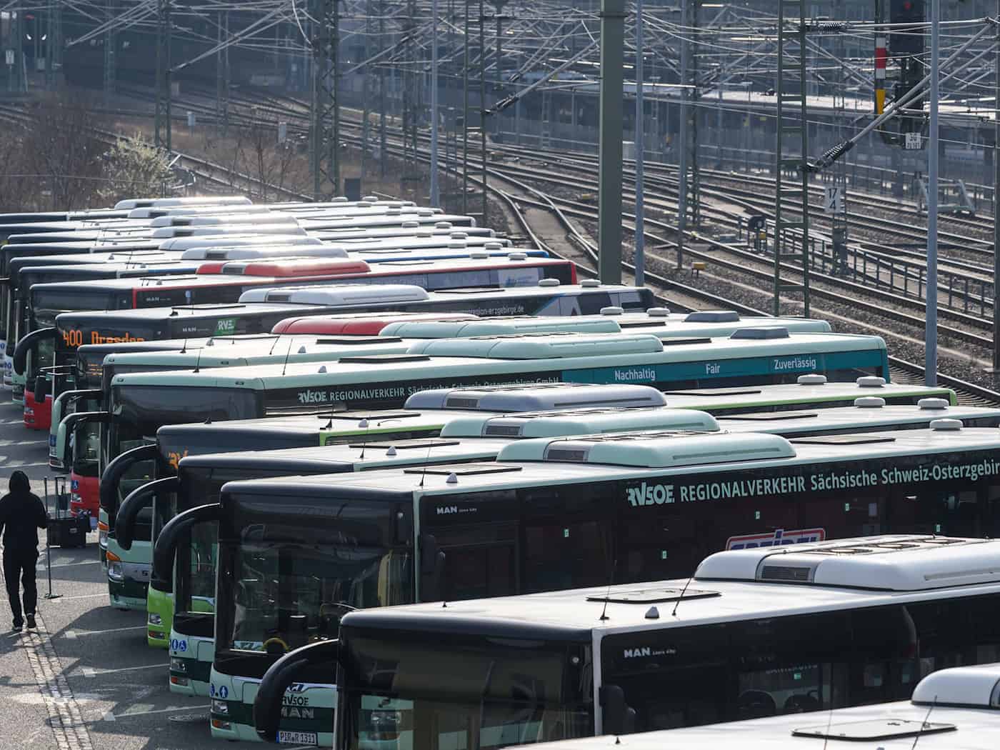 Streik im Nahverkehr in weiten Teilen Sachsens beginnt