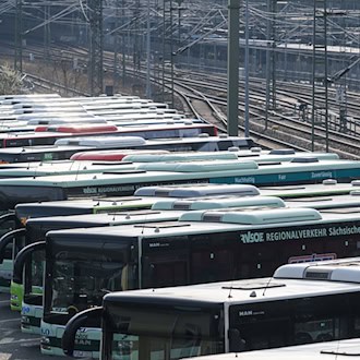 Streik im Nahverkehr in weiten Teilen Sachsens beginnt