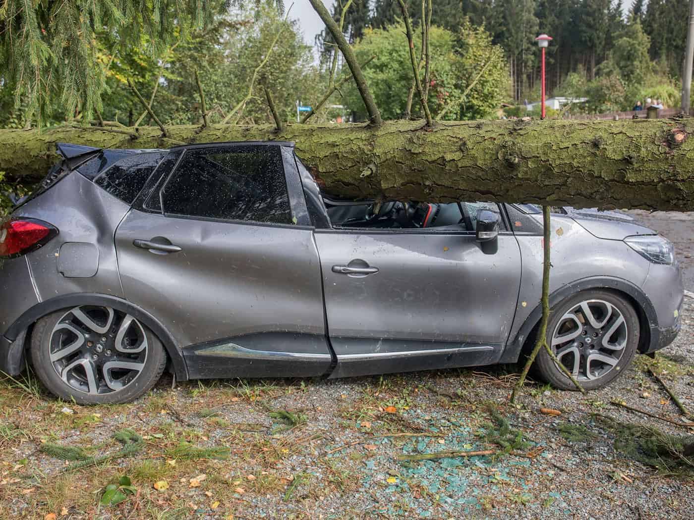 Tormentas, granizo, rayos: menos daños por tormentas en los vehículos