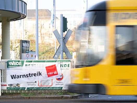 Weitere Warnstreiks im sächsischen Regionalverkehr