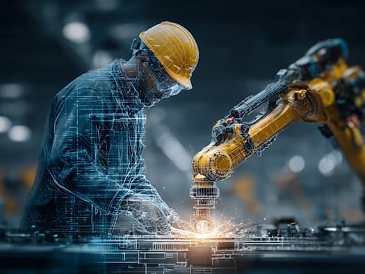 Machines that coordinate in real time - by light instead of radio. This will become increasingly important in the factory of the future so that communication is possible without disruption.