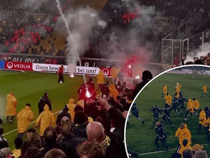 Nach Gewalt-Eskalation gegen Hertha: DFB sperrt Dynamo-K-Block und verhängt hohe Geldstrafen
