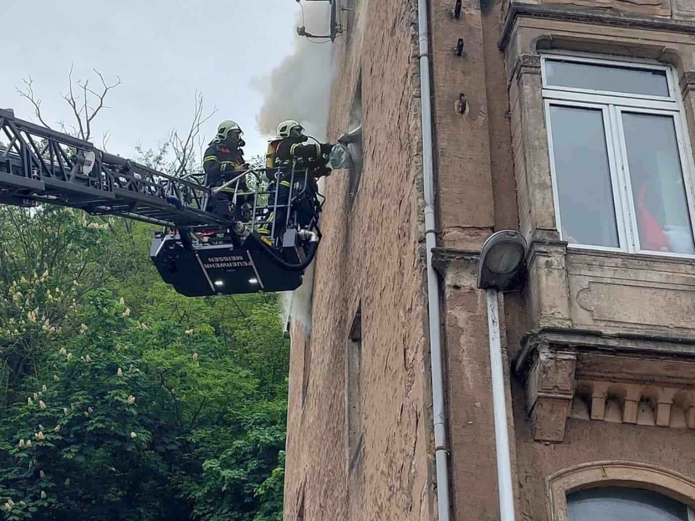 Großes Glück beim Wohnungsbrand in Meißen