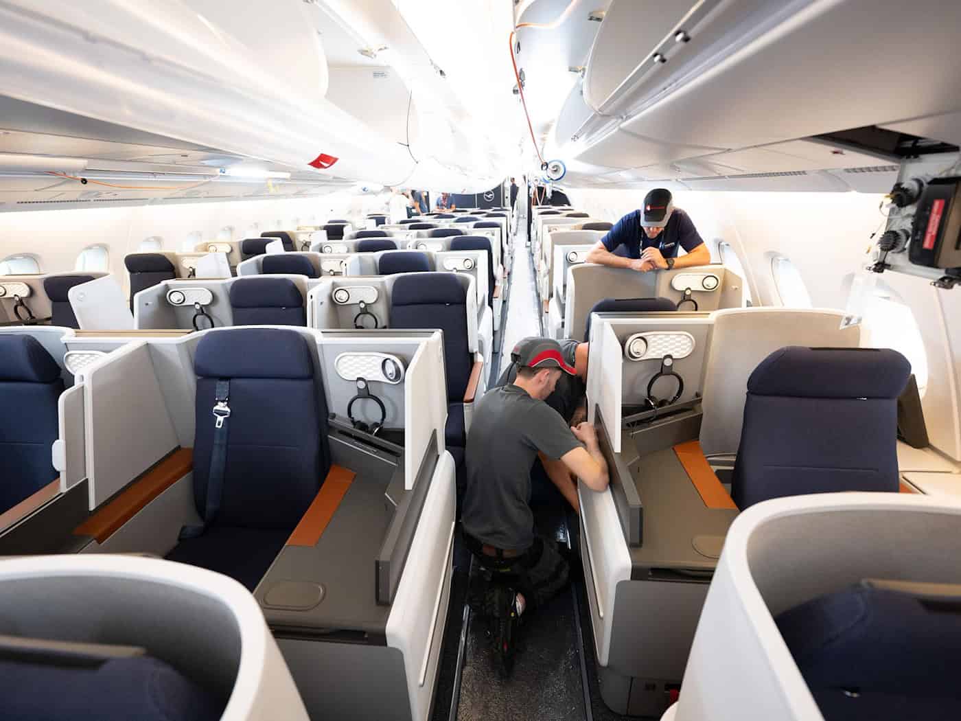 Drježdźanska twórba rüstet Business-Class za Lufthansa-A380 um