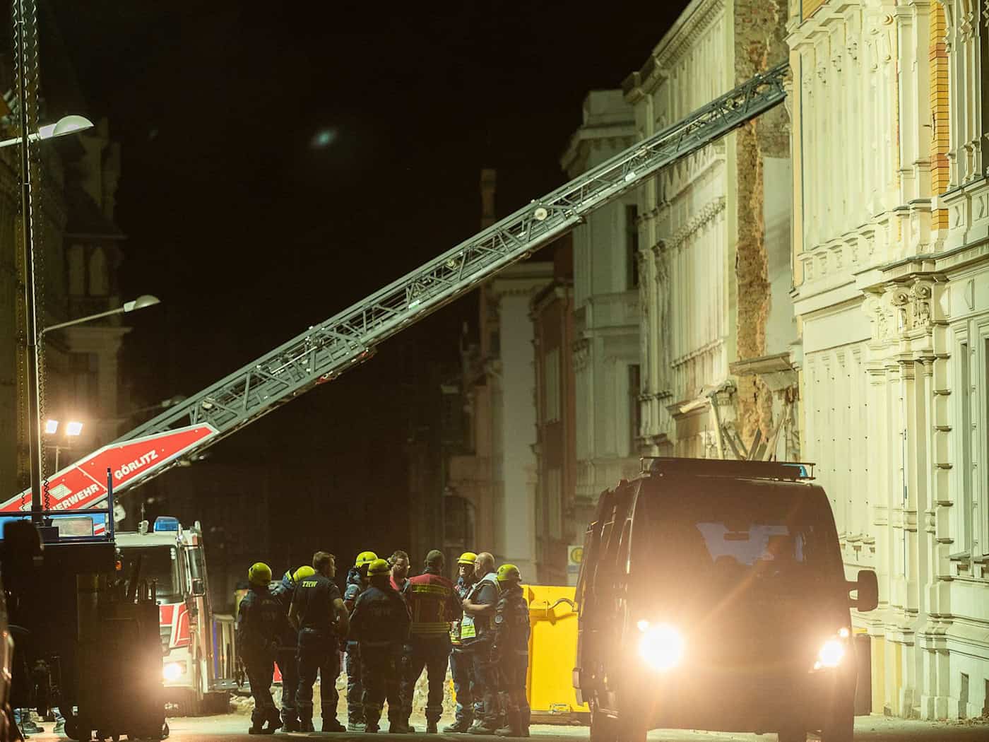 Haus in Görlitz eingestürzt - Zwei Vermisste wohlauf