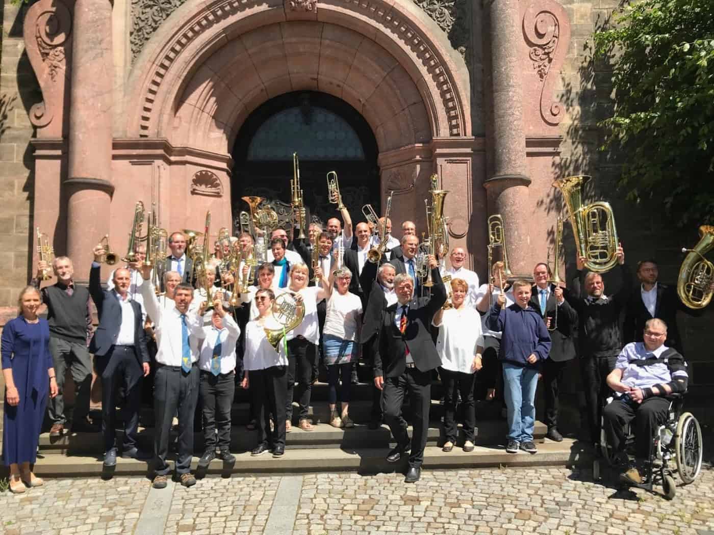 Posaunenchöre musizieren gemeinsam in Coswig und Weinböhla