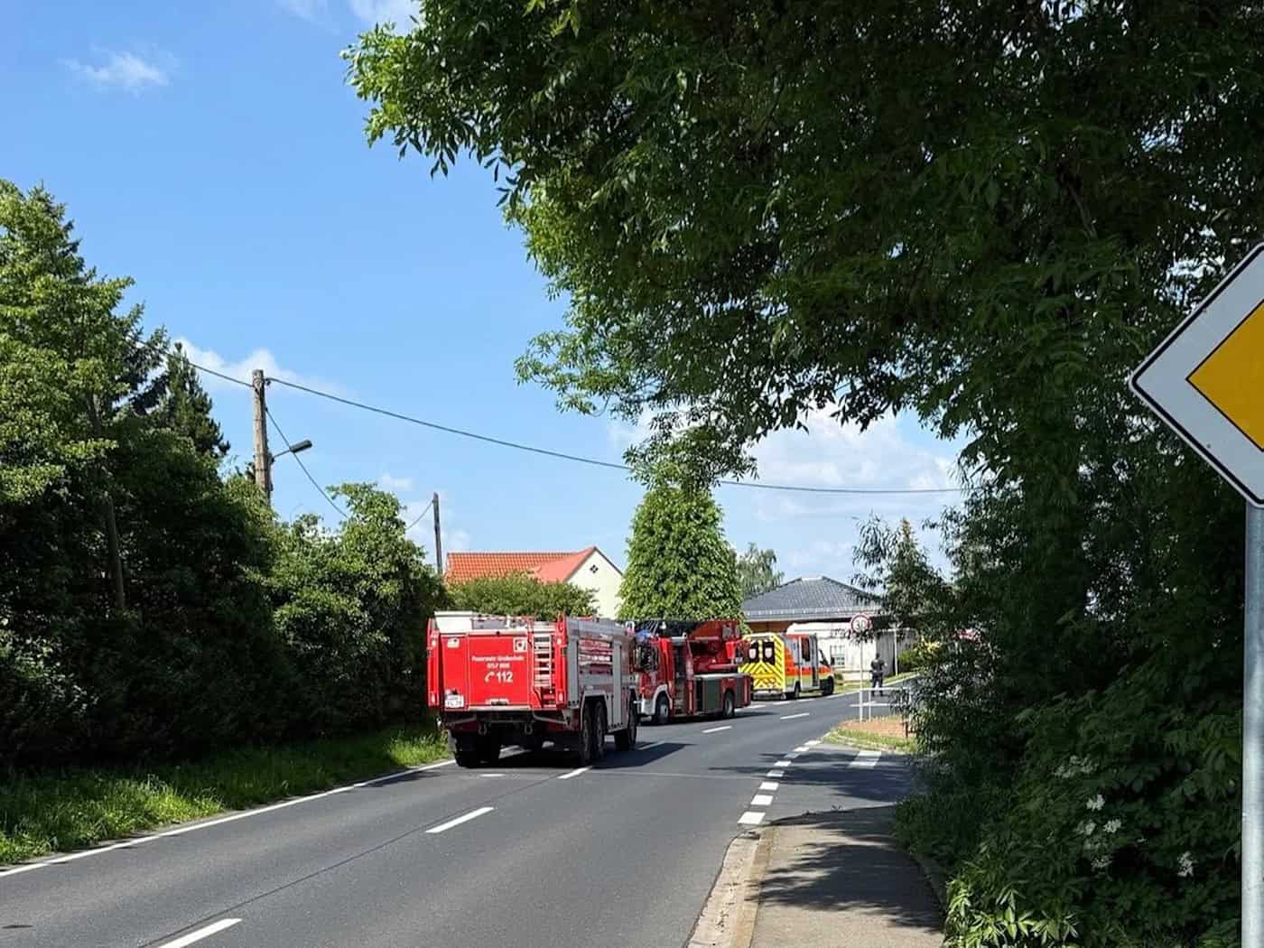 Wohnungsbrand in Skassa: Kabel löst Großeinsatz aus