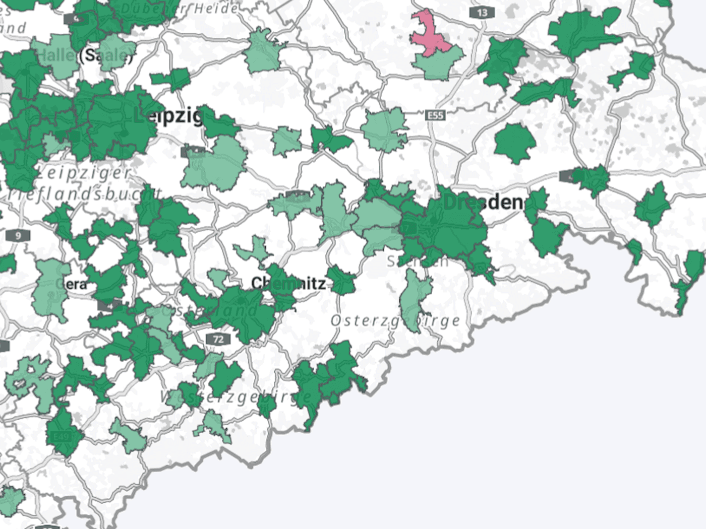 Green or sealed? The IOER Dresden map shows how well cities are prepared for heat and heavy rainfall.