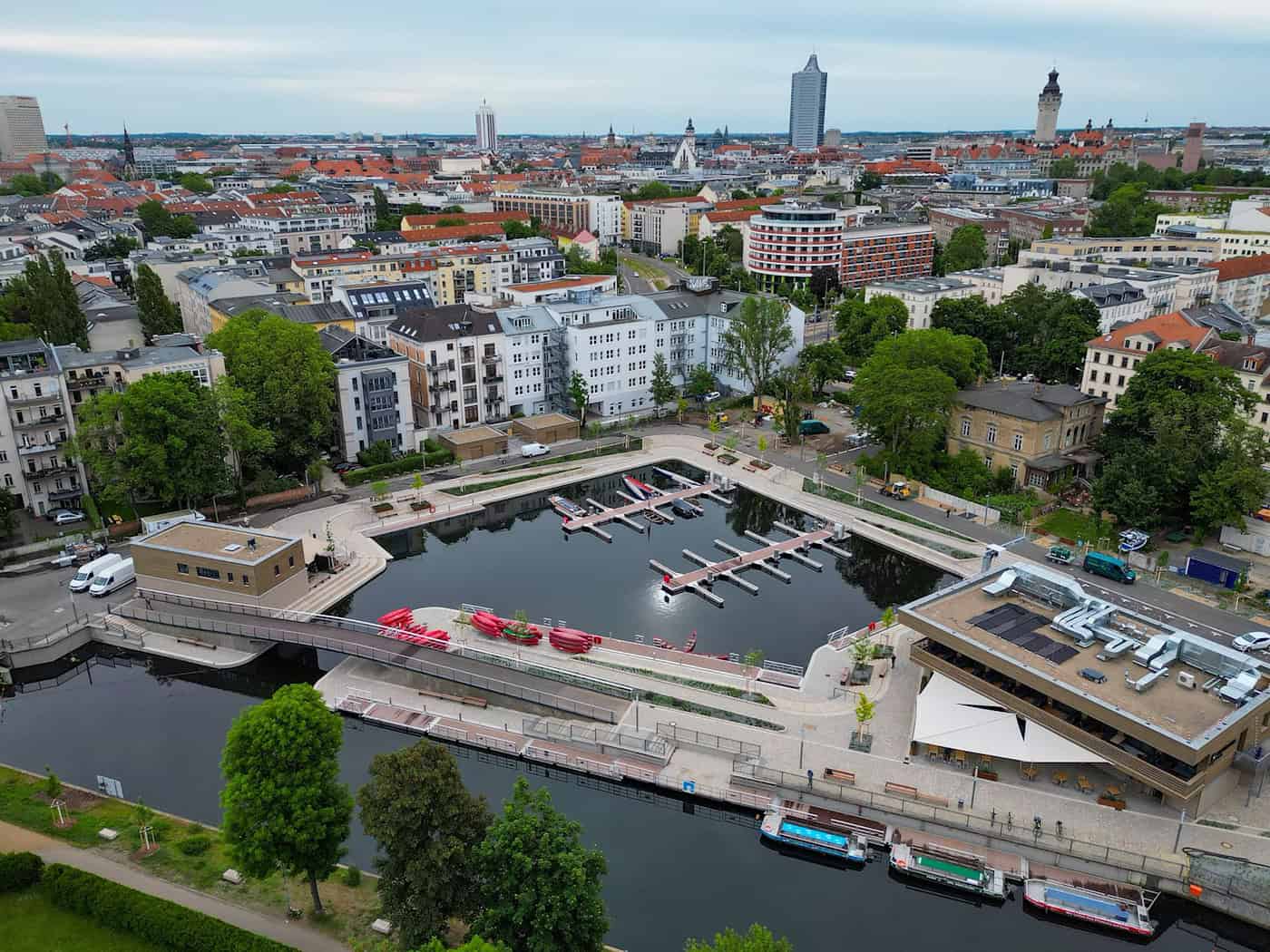 Neuer Stadthafen öffnet Leipzig das Tor zum Neuseenland
