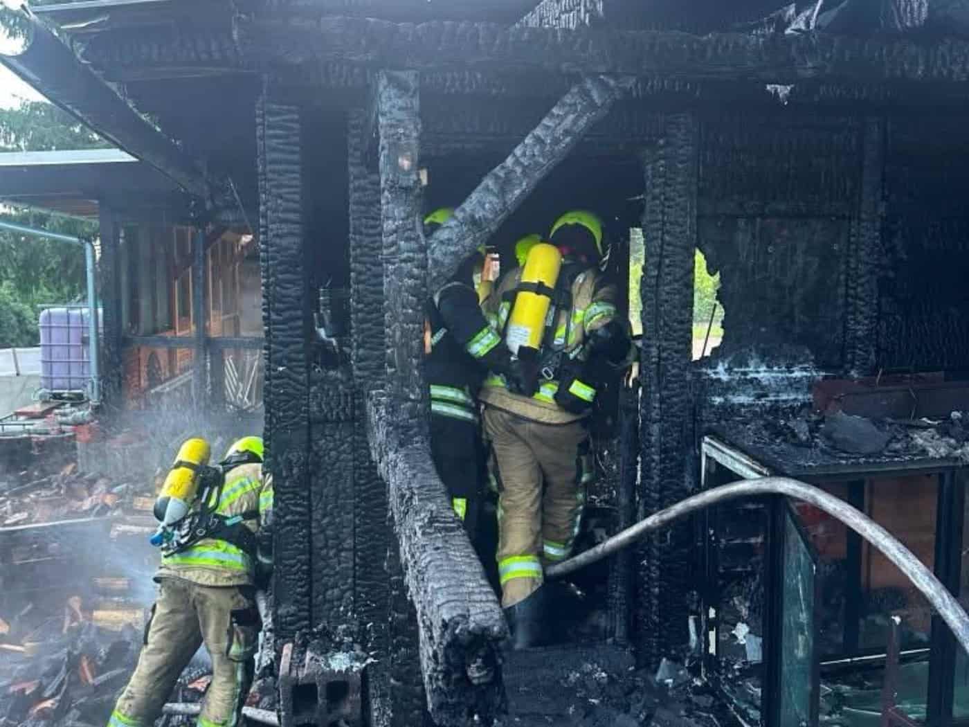 Schuppenbrand löst Großeinsatz in Nossen aus