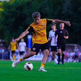 Dynamo-Dresden-Spieler Kaan Inanoglu beim Testspiel der SGD gegen Budissa Bautzen in der Sommervorbereitung.