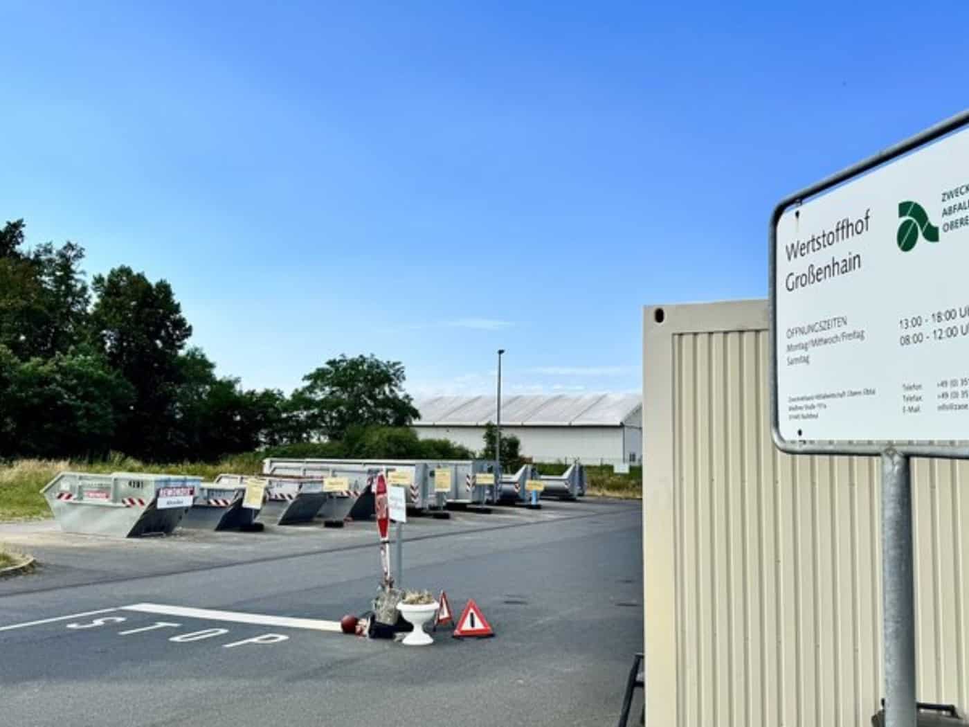 Bis November zu: Wertstoffhof Großenhain wird modernisiert