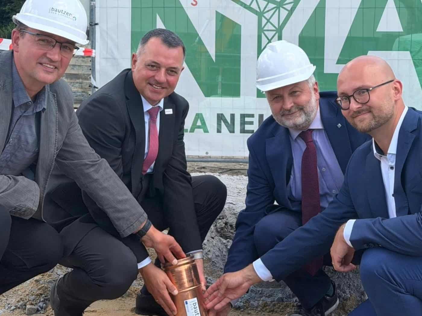 Grundstein für Erweiterungsbau der Steinmetzschule gelegt