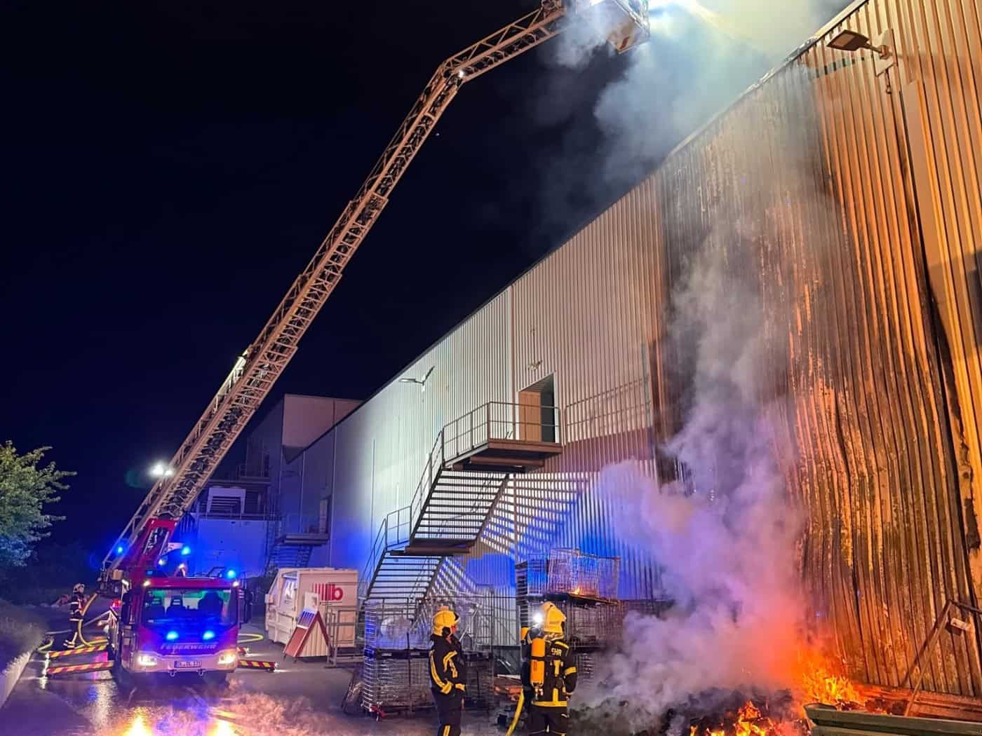 Großbrand an Markt­kauf‑Komplex in Döbeln