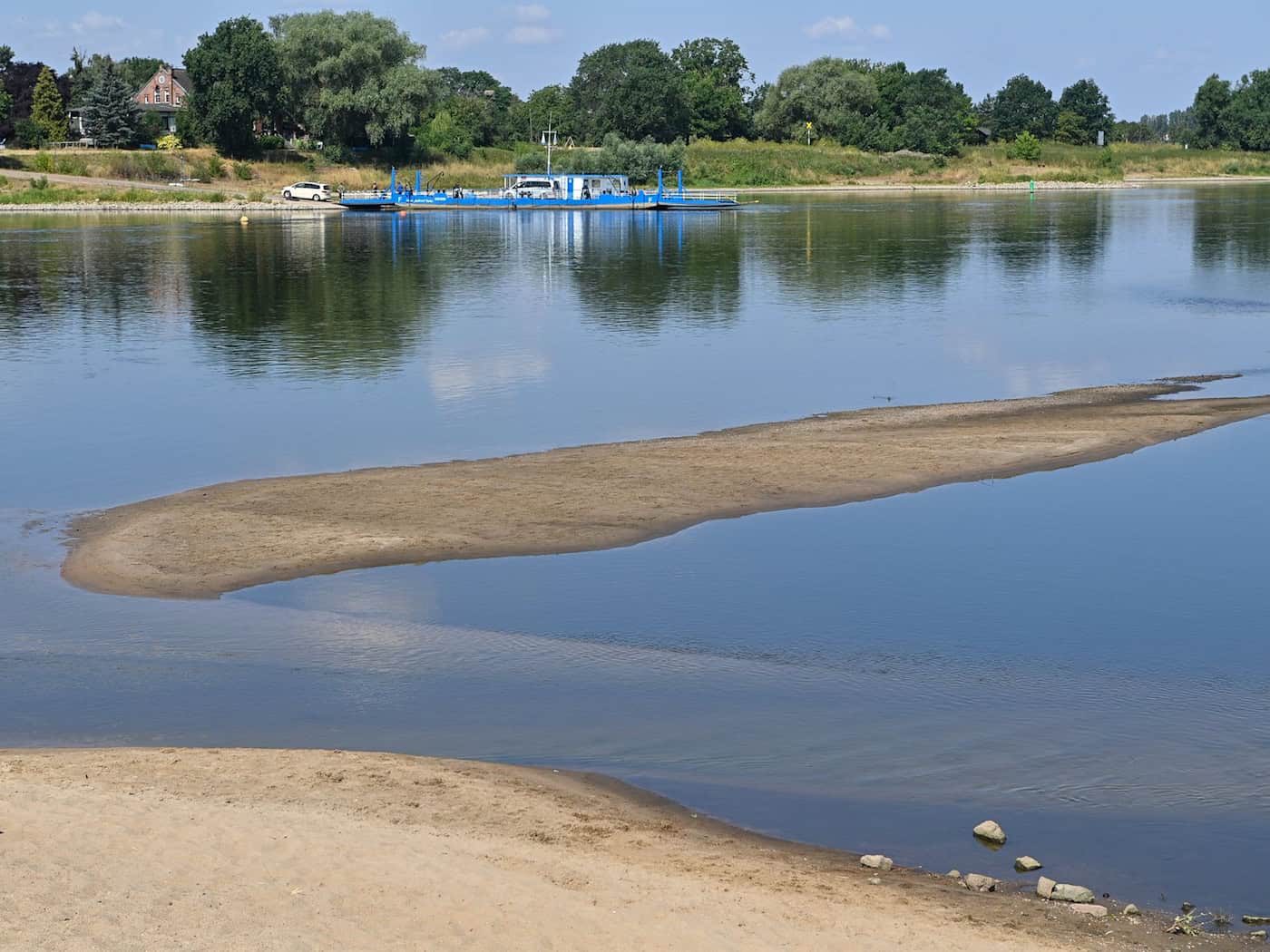 Elbe, Neiße, Pleiße - Niedrigwasserlage verschärft sich