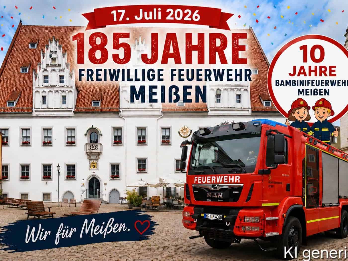 Feuerwehr Meißen feiert 185 Jahre – über 220 Einsätze im laufenden Jahr