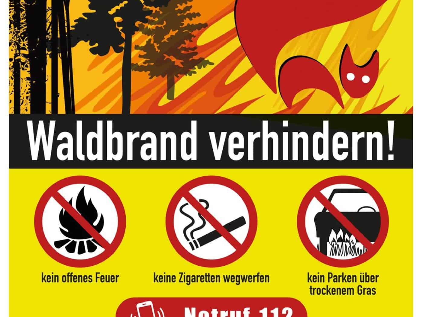 Coswig warnt vor hoher Waldbrandgefahr