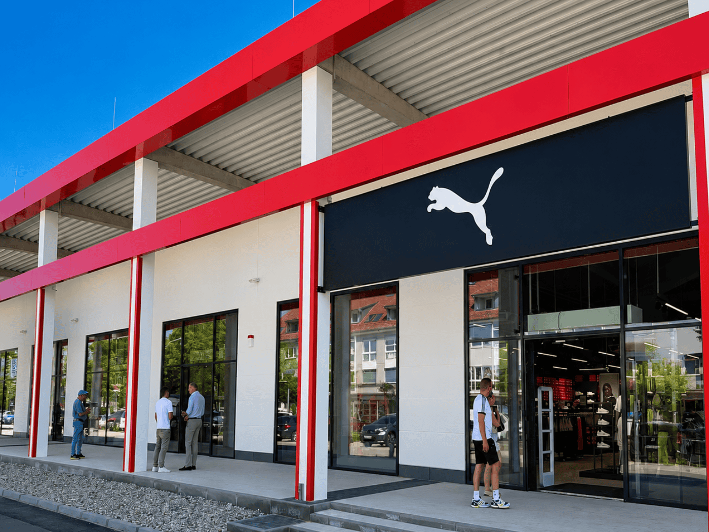 Außenansicht PUMA Store Schwarzheide Mitte