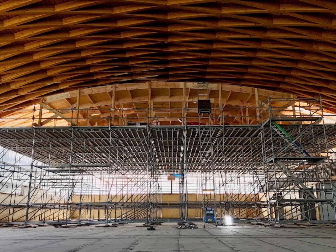 Turnhalle Cunewalde: Sanierung schreitet planmäßig voran
