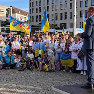 Ukrainische Fahnen