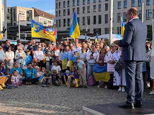 Ukrainische Fahnen