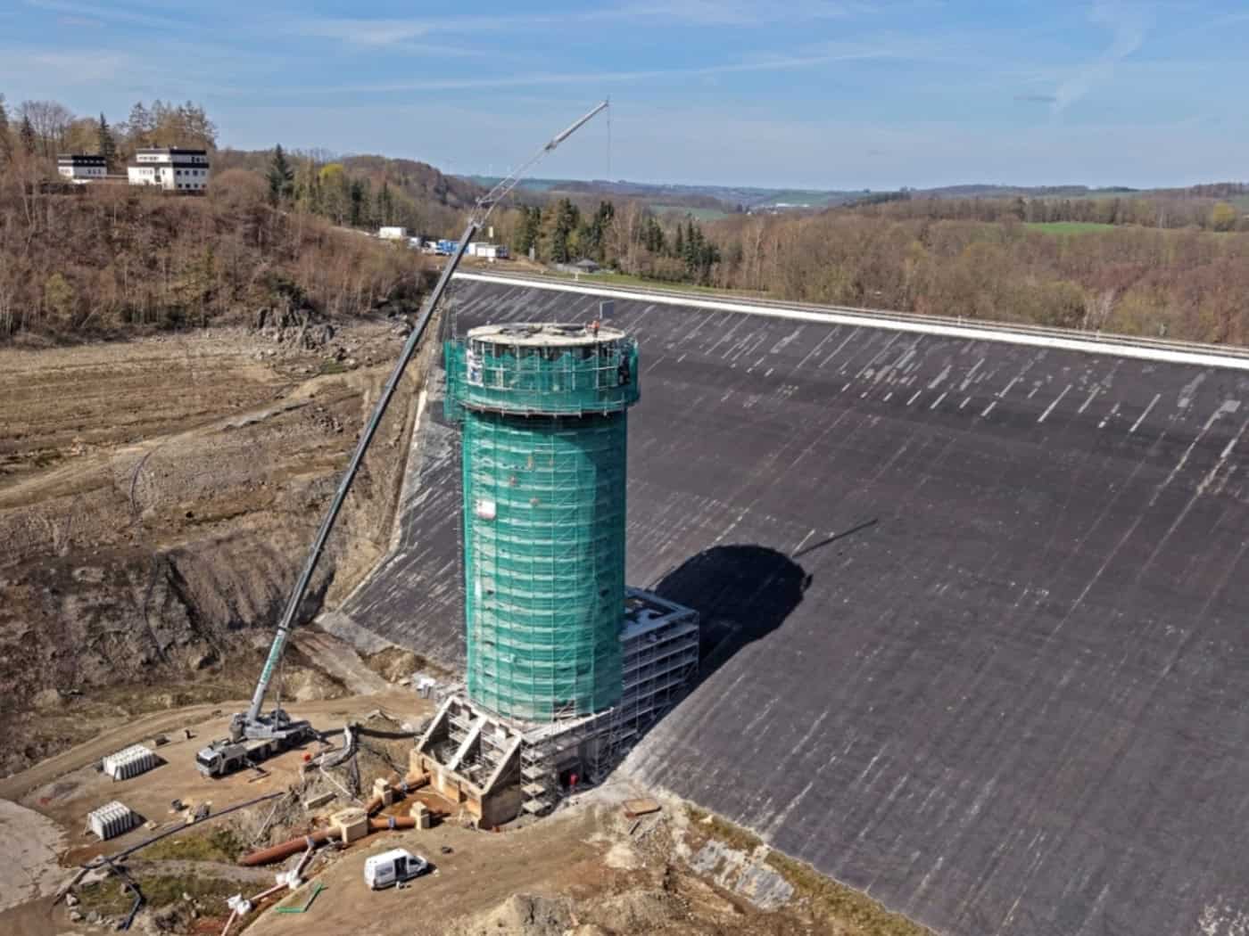 Besuch für die Baustelle der Talsperre Lichtenberg