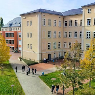 Schulhof Schule in Pirna