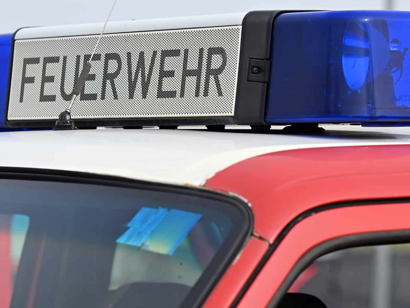 Brand auf Autohausgelände in Torgau
