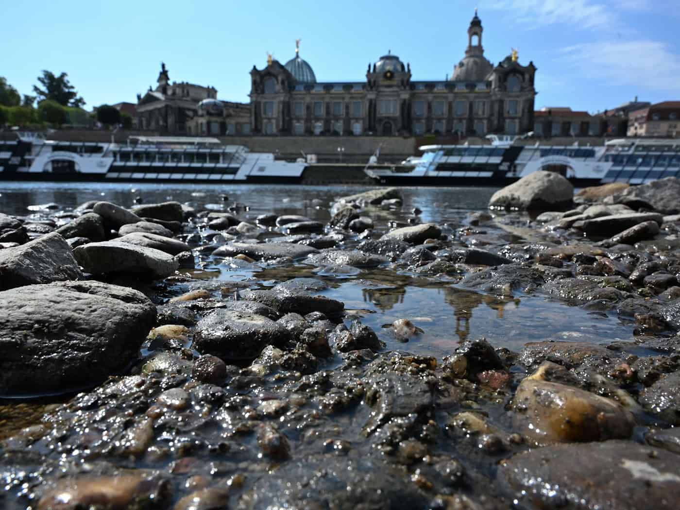El nivel del agua del Elba sigue siendo bajo