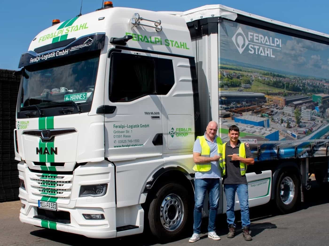 Riesa: Feralpi Logistik erweitert Fuhrpark auf 26 Fahrzeuge