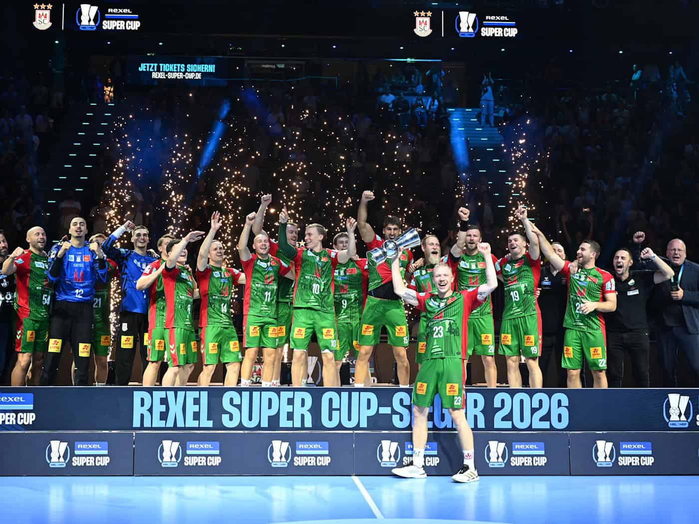 «Ya está»: demostración de poder de Magdeburgo en la Supercopa