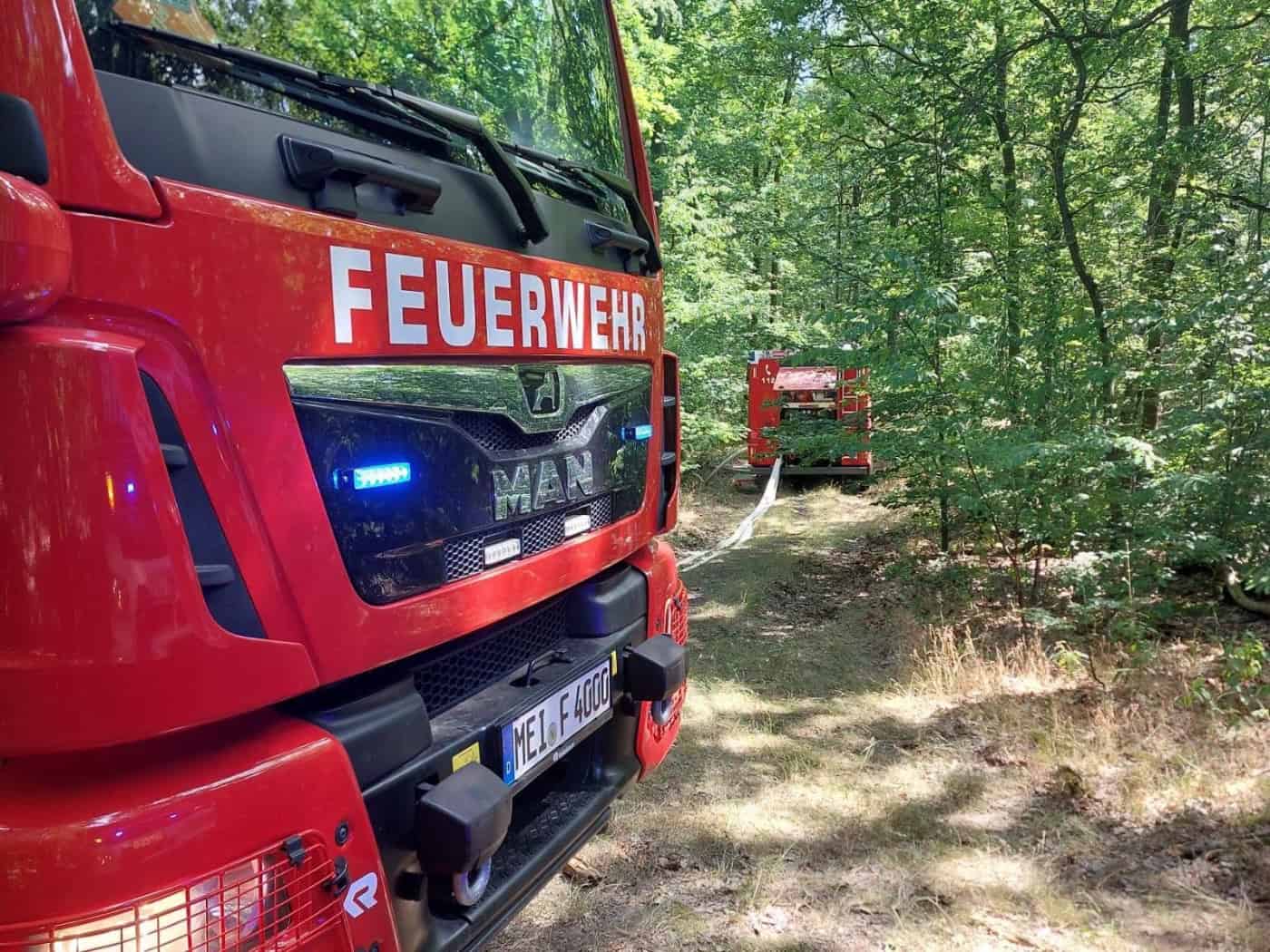 Waldbrand im Spitzgrund: Feuerwehr kämpft stundenlang gegen Flammen