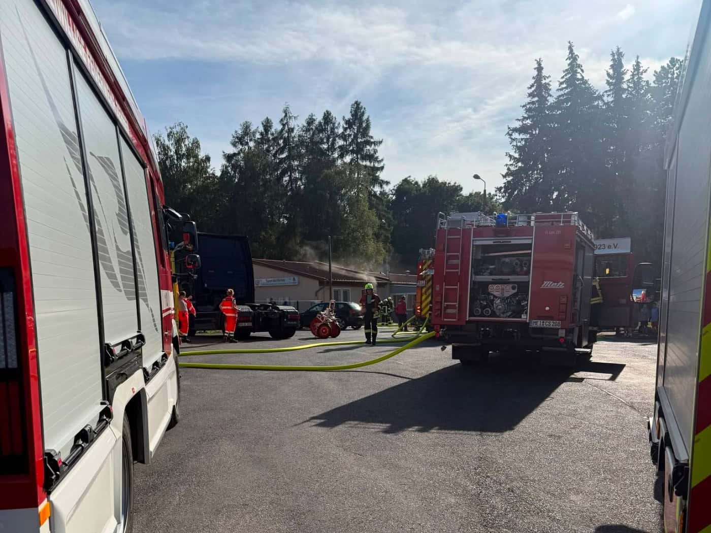 Feuerwehr rückt zu Brand in Lommatzsch aus