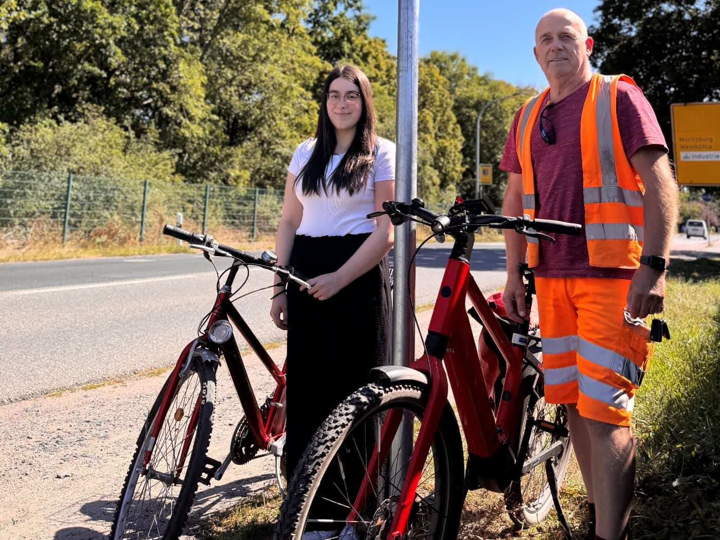 Coswig vervollständigt Radwegbeschilderung