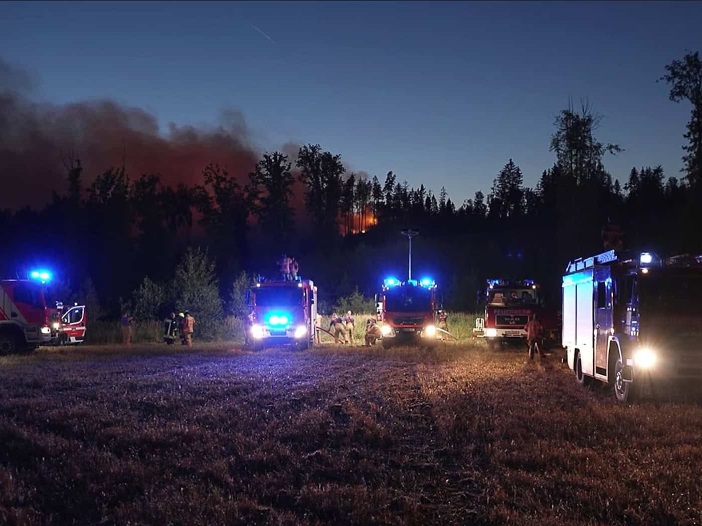 Waldbrand bei Plauen: Letzte Glutnester abgelöscht