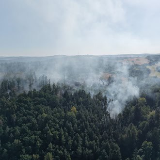 Waldbrand bei Plauen unter Kontrolle - Einsatz über Nacht
