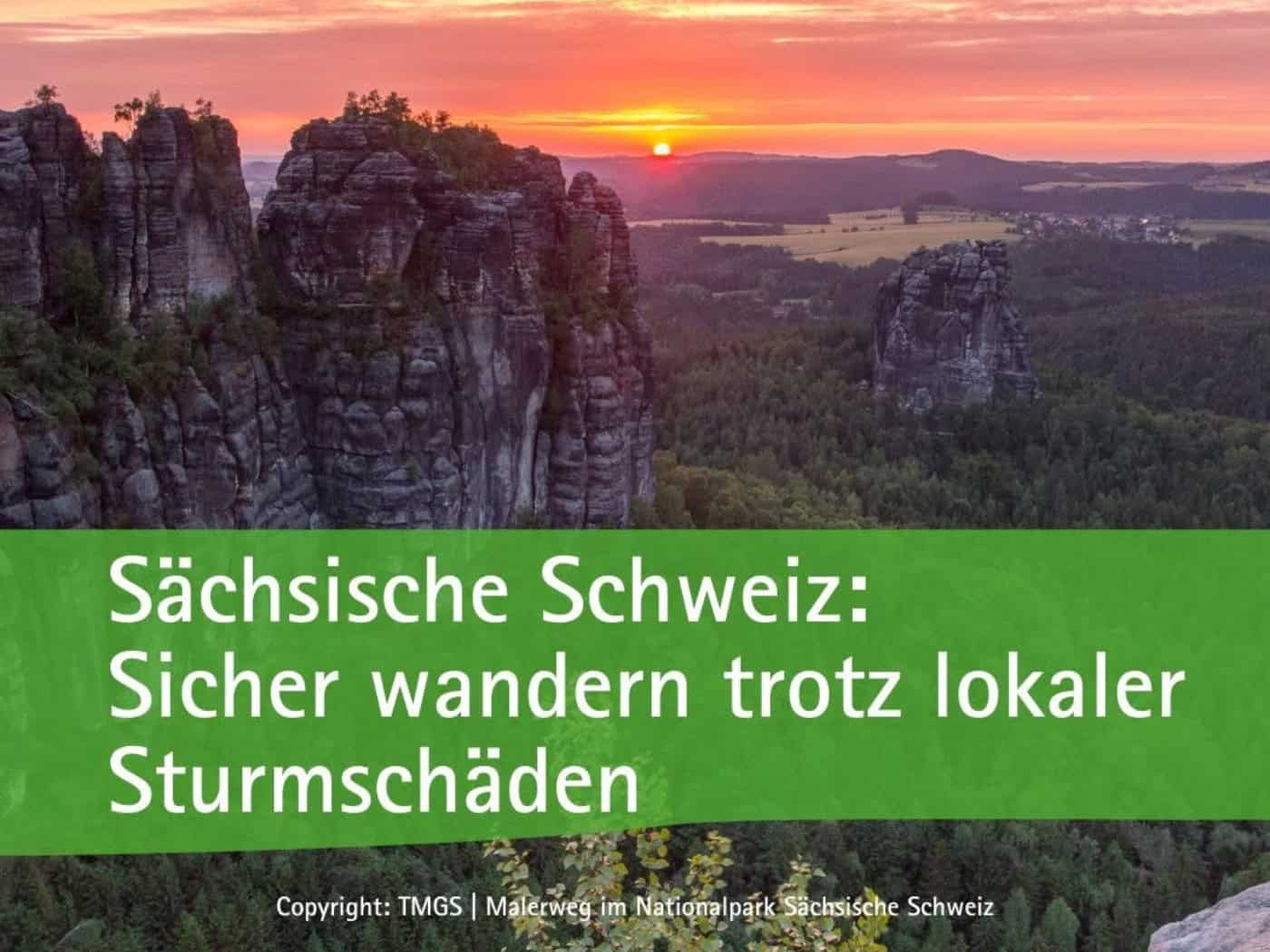 Sächsische Schweiz: Wandern trotz Sturmschäden