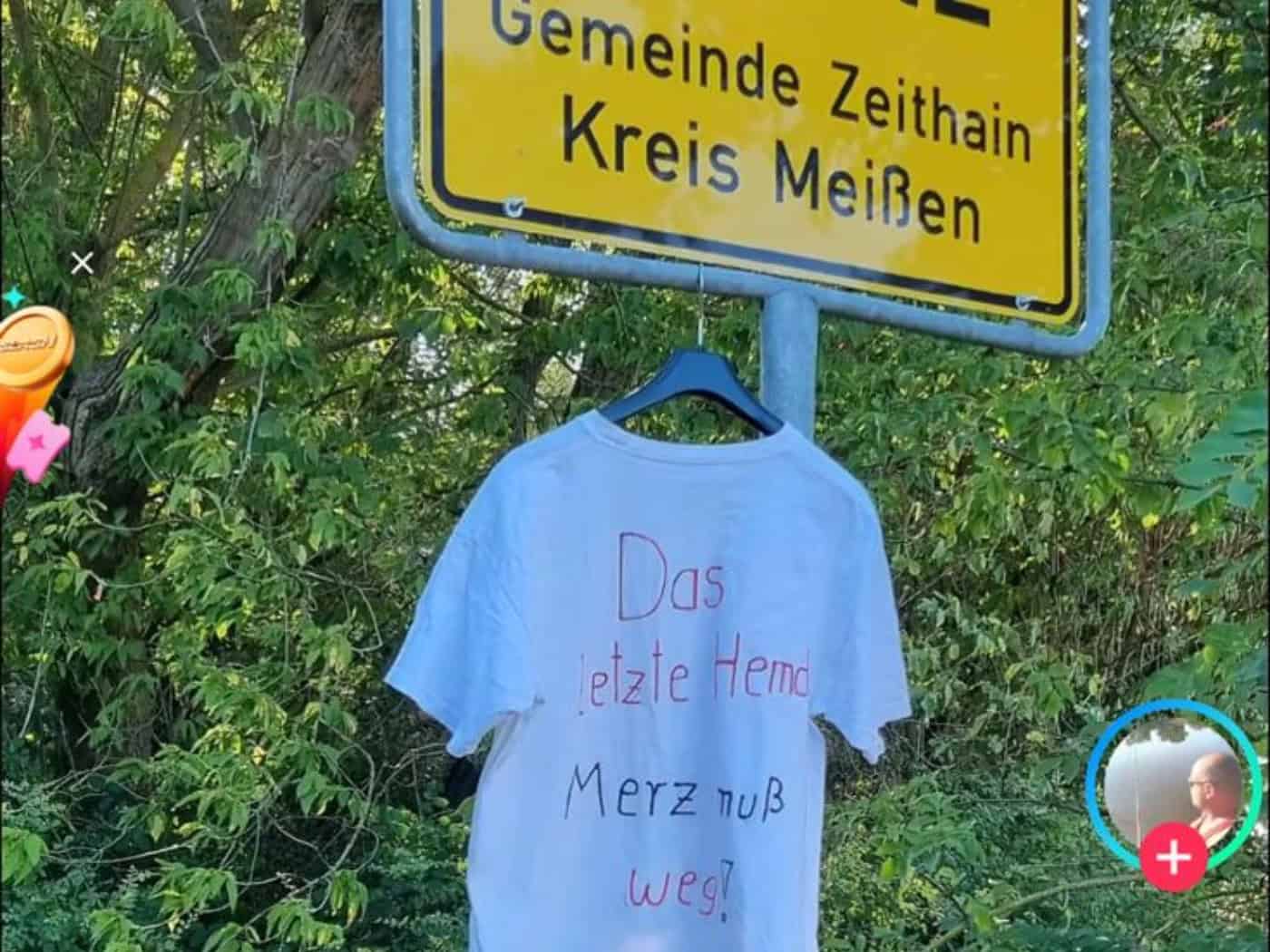 Weiße Protest-Shirts nun auch im Landkreis Meißen aufgetaucht