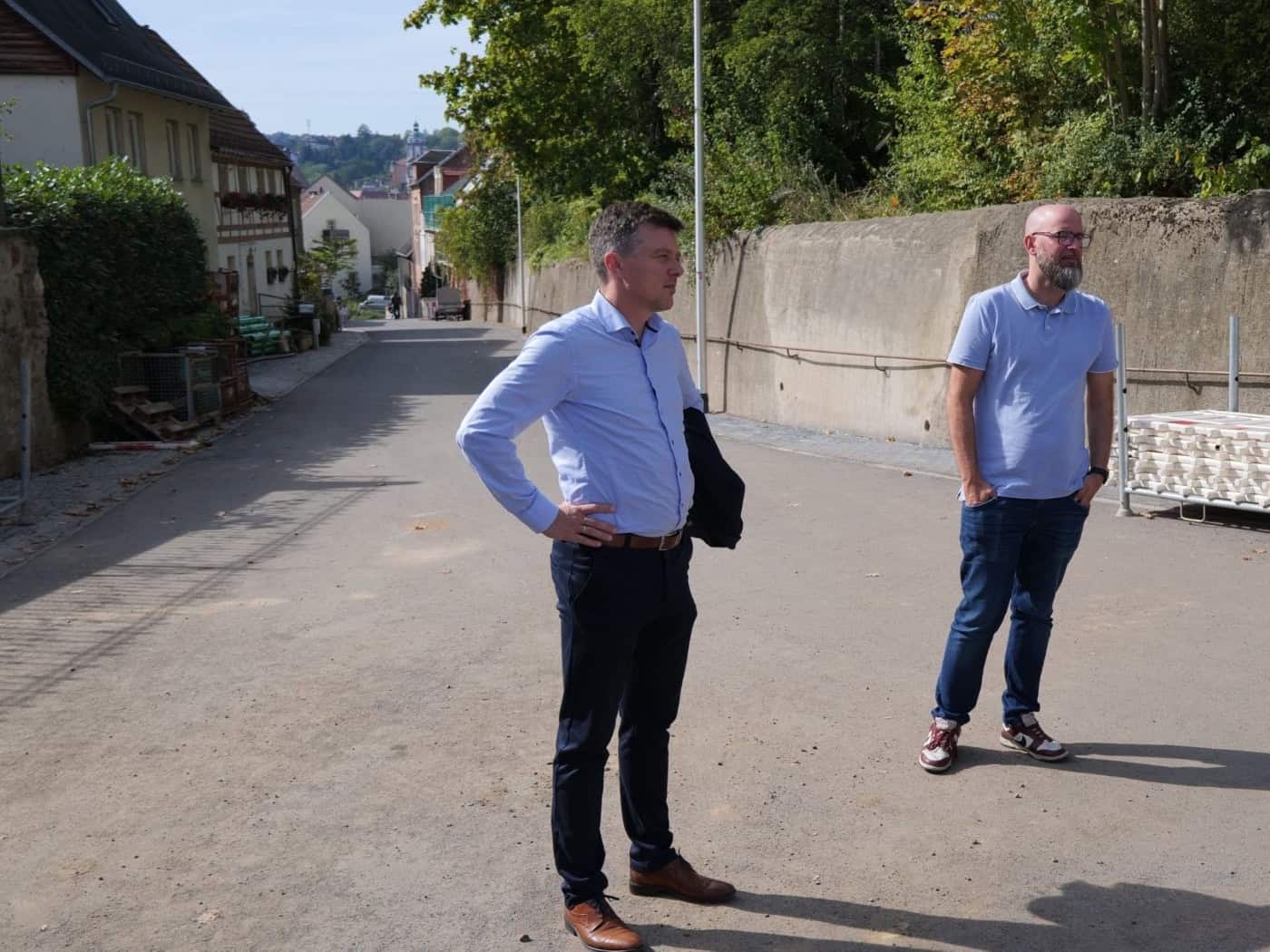 Umgestaltung der Zscheilaer Straße in Meißen kommt voran